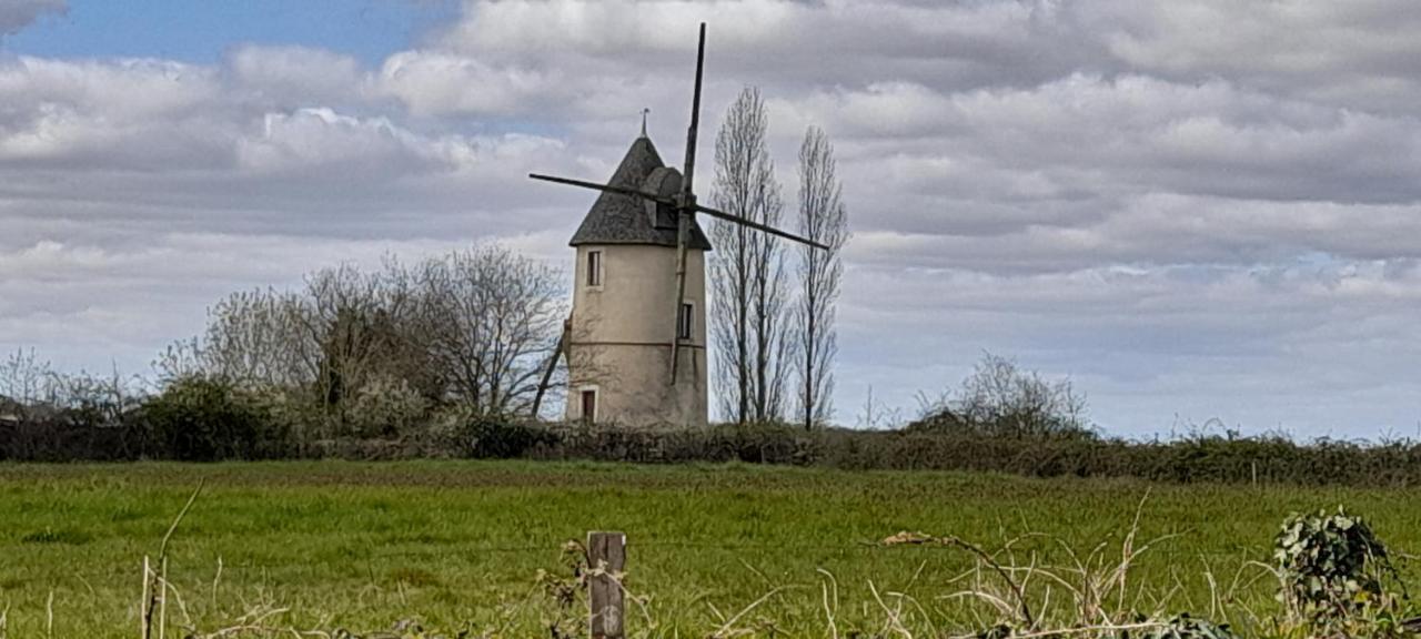 Moulin A Vent Le Champ Du Trail Βίλα Saint-Cyr-des-Gats Εξωτερικό φωτογραφία